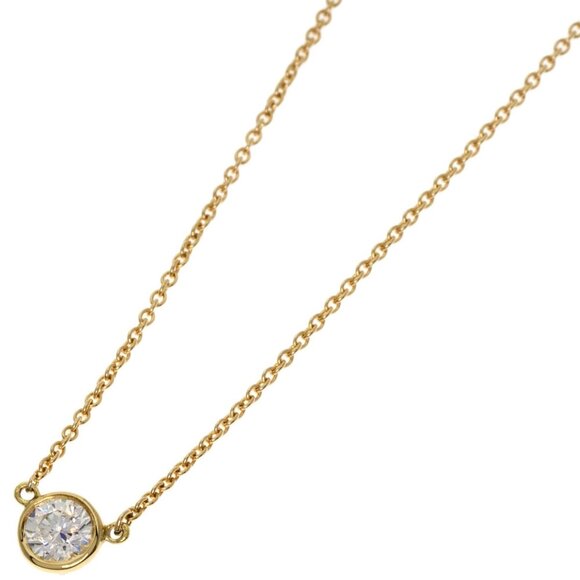 TIFFANY & CO. 18k Yellow Gold Diamond Necklace - Picture 1 of 5